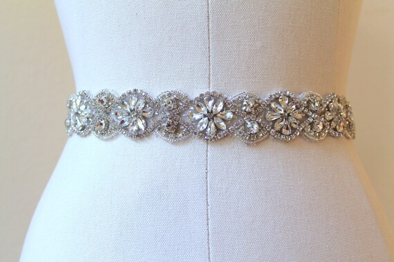 Austrian crystal  bridal belt yhst-  main image 3