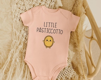 Little Pasticciotto Baby Bodysuit Cute organic bodysuit for newborns | Birth gift | Funny Italian baby print made of organic cotton