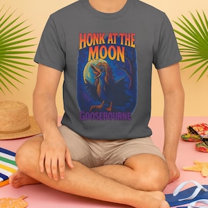 Ozzy Goosebourne Honk At The Moon Shirt Funny Rock Band Parody Tee Goose Shirt Ozzy Osbourne Inspired Shirt Concert Tee Gift Music Lovers