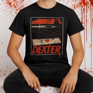 Dexter Retro Graphic T-Shirt: Vintage Horror TV Show Tee