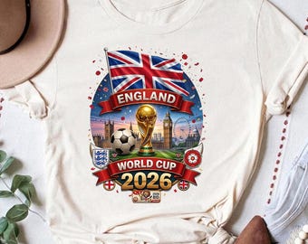 England Tee Football Supporter Shirt World Cup 2026