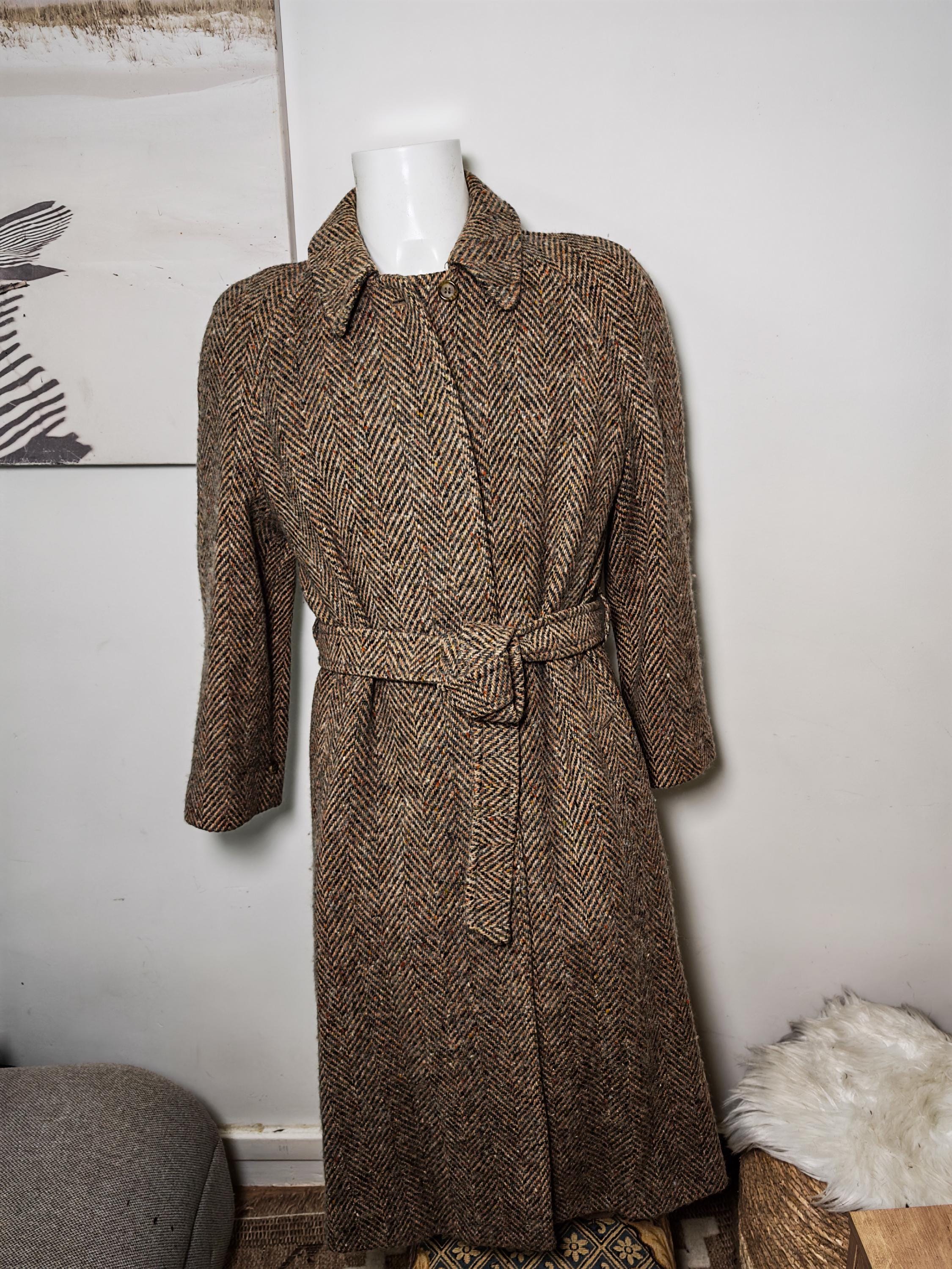 Burberry Irish Tweed Coat - Etsy