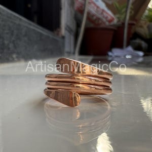 Adjustable Ring Copper Ring Dainty Ring Stack Ring Copper Ring Chunky Handmade Ring Pure Copper Thumb Ring Statement Ring Unisex Ring
