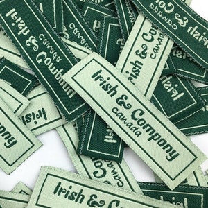 100-500 Custom Design Woven Labels, Art Label, Custom hem tags, Clothing Labels, Custom labels for t-shirt, jack, bags