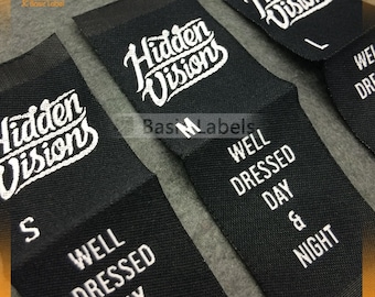 300 woven labels center fold, custom clothing labels, woven labels custom, clothing labels, woven labels