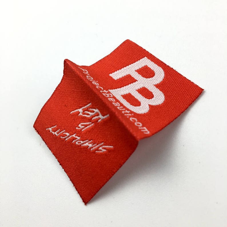 300 woven label center fold woven labels custom Custom Woven Etsy