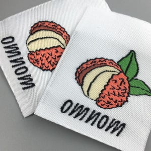 Custom Clothing Labels, fabric tags and labels, Sewing Labels, Sewing Tags, Custom Made Woven Clothing Label,  Logo labels, Sleeve Tag