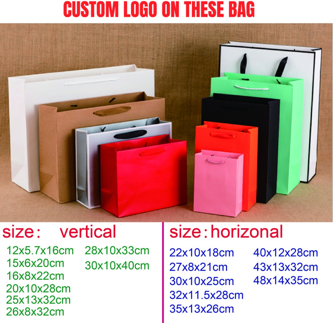 Paper Bags With Handles, Custom Shop Bag With Logo, Custom Shop Bag