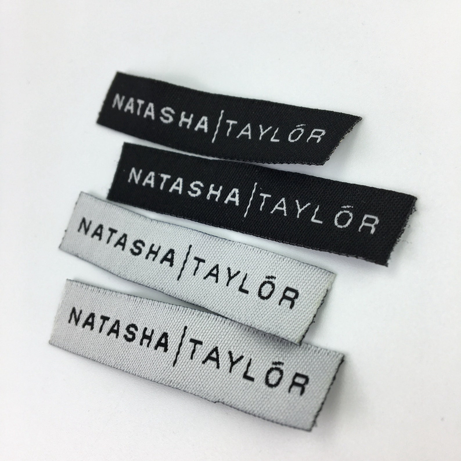 50 Only Text Woven Labels Clothing Labels Custom Woven - Etsy