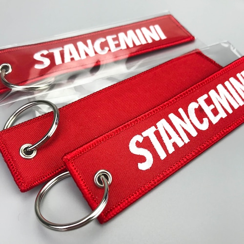 100 embroidered keychain, flight shops keychain, red flight keychain