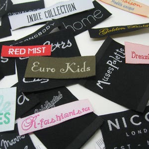 300 Sewing Labels Custom Woven Labels Custom Woven Labels - Etsy