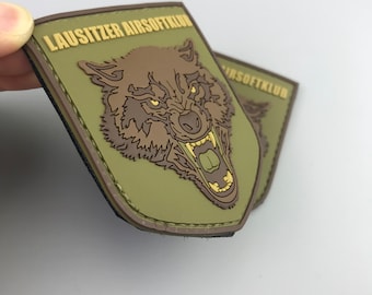 100 PVC Patches, taktischer Moral Hook Patch, kundenspezifische PVC Patches, Soft Rubber Patches für Uniformen,