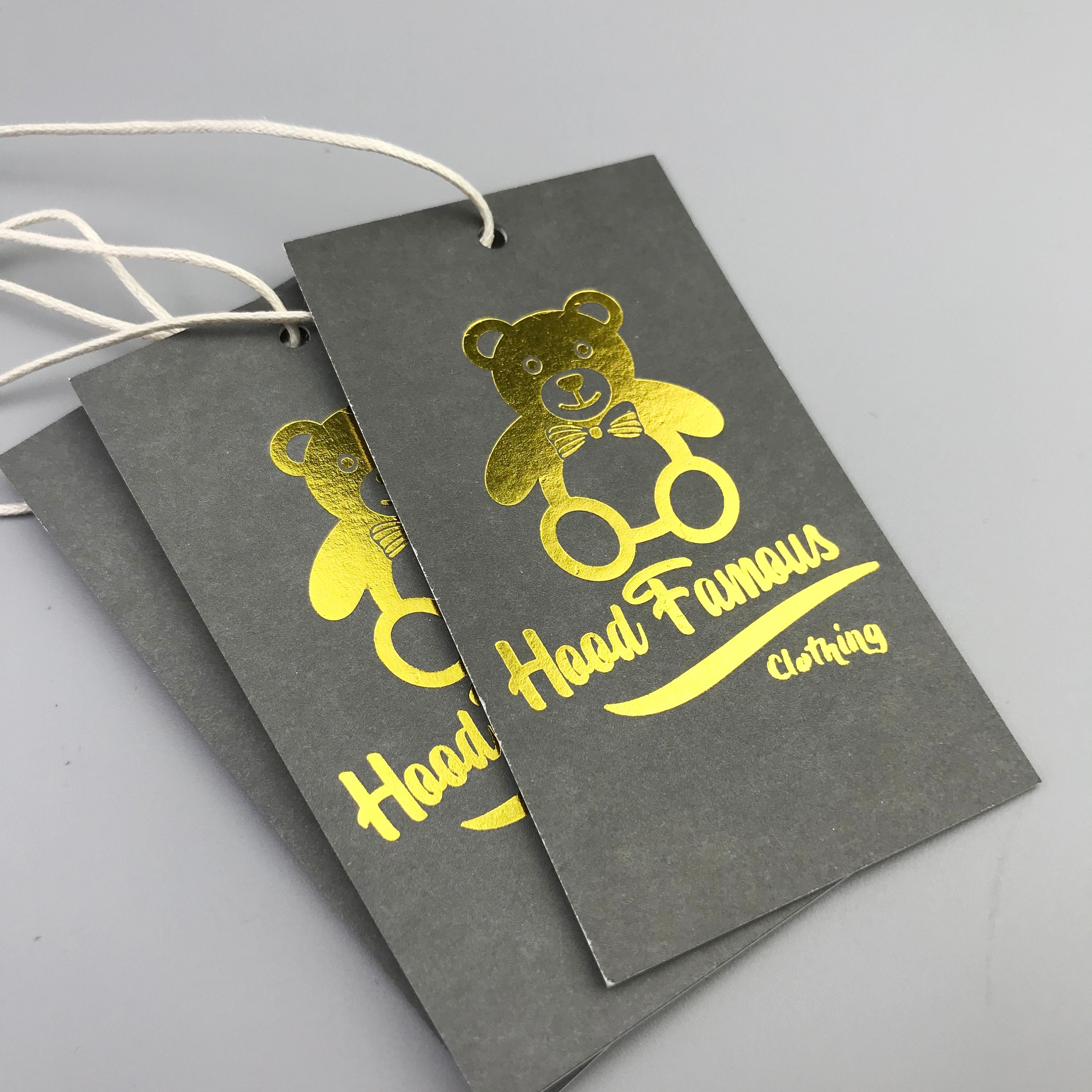 1000 Gold Foil Hang Tags Clothing Hang Tags Swing Tags Etsy