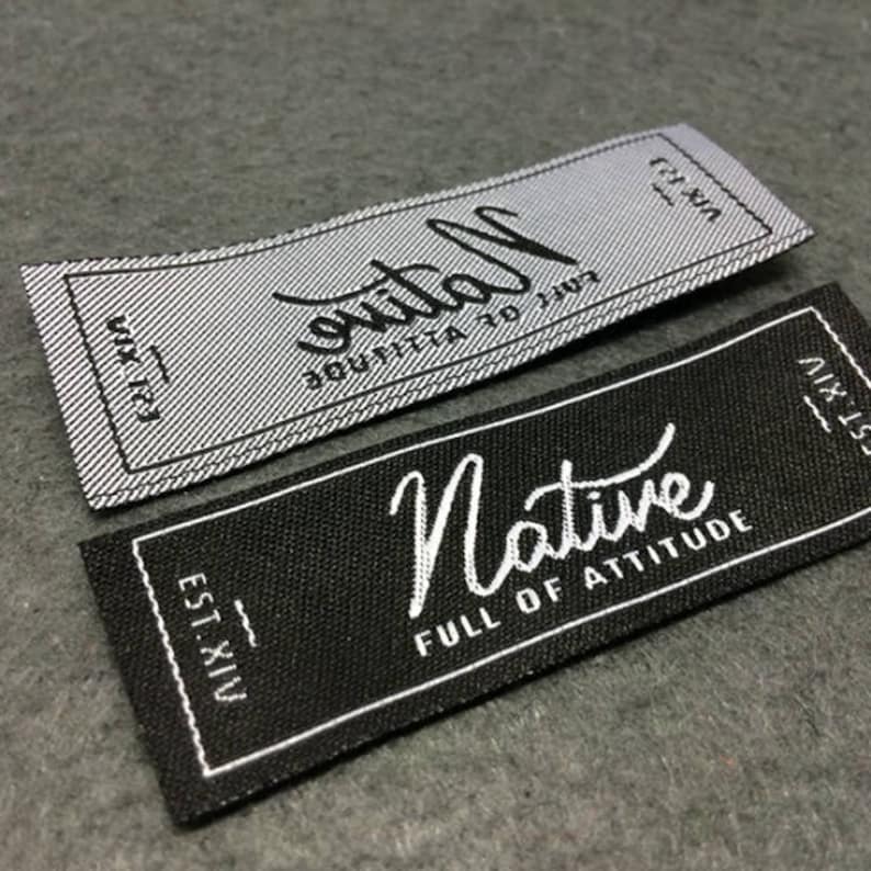 woven labels, woven label, basic name labels, custom woven labels, clothing labels, only USD17 