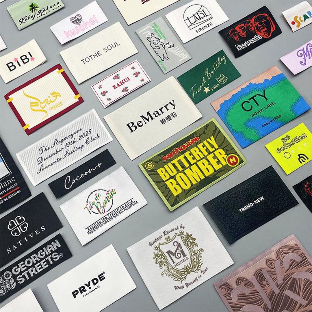 300 Custom Woven Labels, Basic Name Labels, Custom Woven Labels ...