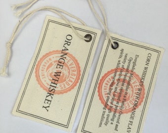 500 etiquetas colgantes de lona, etiquetas colgantes de tela, etiquetas colgantes de algodón, etiquetas colgantes de lona de lino personalizadas