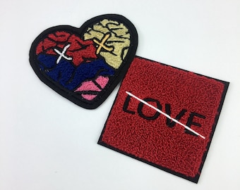 25 Chenille patch custom, high school mascot patches, chenille football patch, chenille patch letter, custom chenille