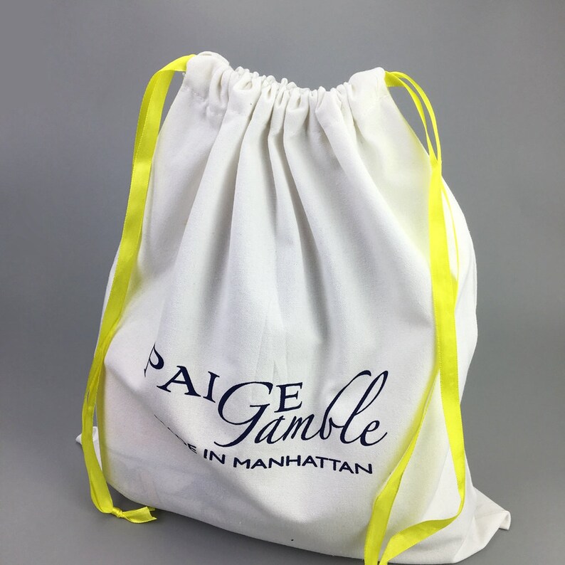 200 Custom Drawstring Bags Durable Cotton Canvas Dust Bag for Etsy