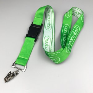 100 Custom lanyards, Event ID Pass, Badge Neck Strap, Tag Holder, Personalised Custom Printed Lanyards