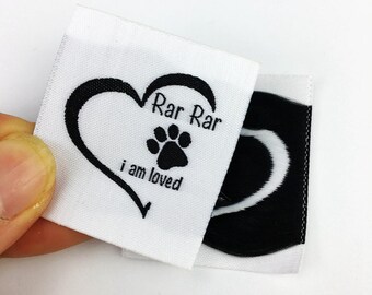 Custom labels for clothing, bags, sewn products and Handmade Items, woven labels, 1.5-3"
