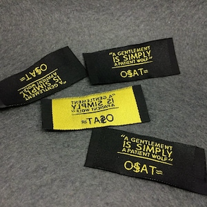 300 Gold Woven Labels Gold Metallic Woven Labels Damask - Etsy