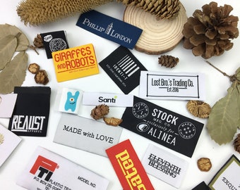 300 woven labels, woven labels custom, custom woven labels, woven labels sew in, woven shirt labels, clothing labels, labels for clothing