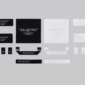 300 Woven labels, Custom Clothing labels, custom woven label, Clothing tags