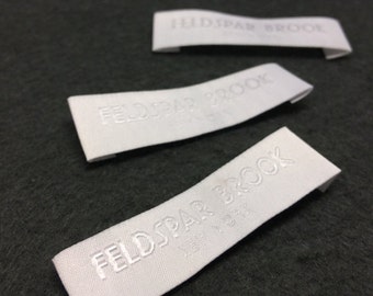300 custom woven label, raised text, embossed text, high definition, woven label 50D