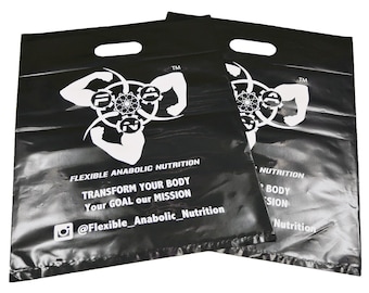 200 12x16 custom Merchandise Bags, plastic shopping bags, Shop Supplies, Packaging Supply