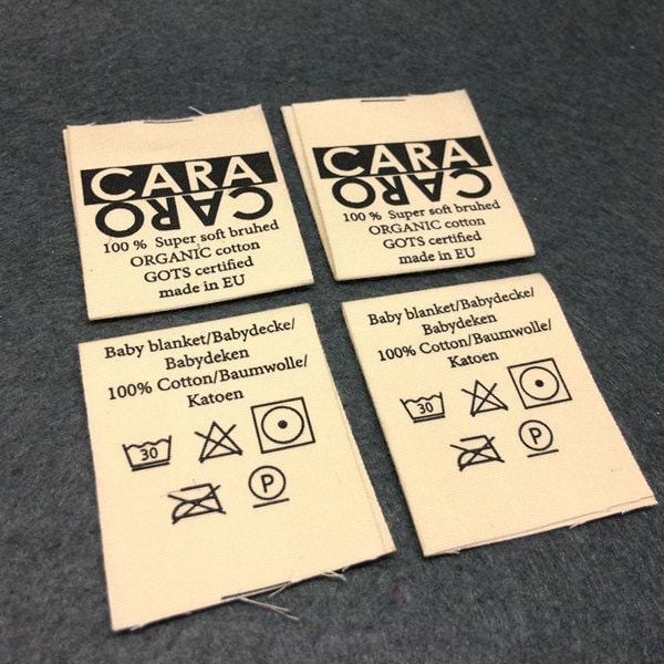 1000 Cotton Labels Cotton Print Label Cotton Sewing Labels Etsy