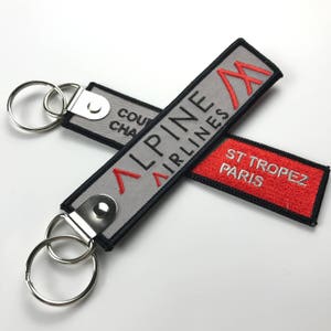 100 flight keychain custom, embroidery flight tag, embroidered keychains, custom flight tag, jet tag, embroidery keychain
