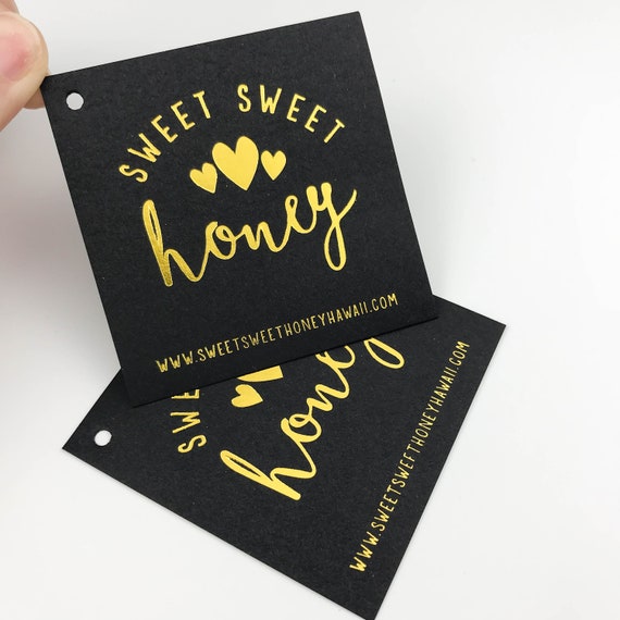 Set of 1000, Custom Hang Tag, With String - Swing Tags 2x3.5