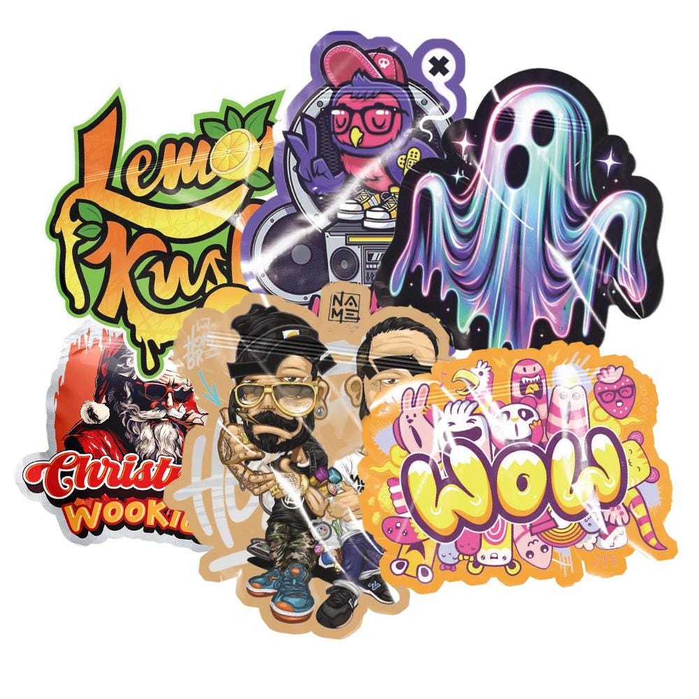 Resealable Zipper Lock Design Packs, Custom Mylar Bags, Die Cut Mylar Bags, Mylar Bags Custom Printed, 3.5 Mylar Bags