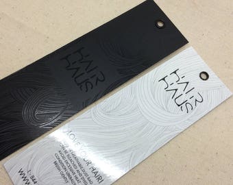 1000 UV hang tags, custom UV glossy hang tags, custom hang tags, hang tags clothes, hang tags for businesses, swing tags