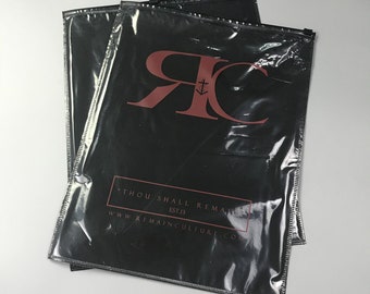 300 10x14 custom non-woven fabric bags, Zipper Lock Resealable Bag, Non-Woven Fabric Slider Closing Clothing Storage Bags, your own logo