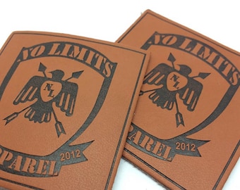 300 PU Leather Patch, Custom Leather Emboss, Leather Patches, Patch Label for hat