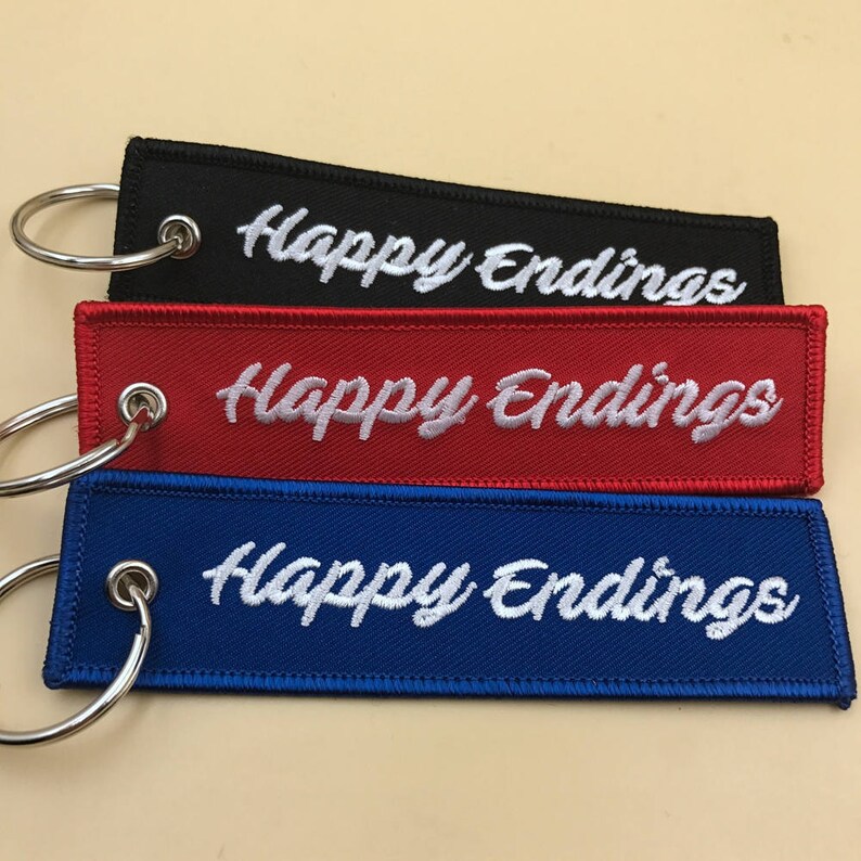 100 Flight Tags Keychains Embroidered Keychain Etsy