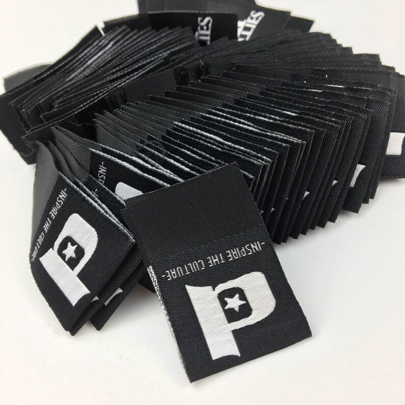 300 custom tshirt hem tag hem tags custom hem labels Etsy