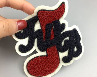 25 chenillepatch, chenillepatches op maat, chenille-patchesletters