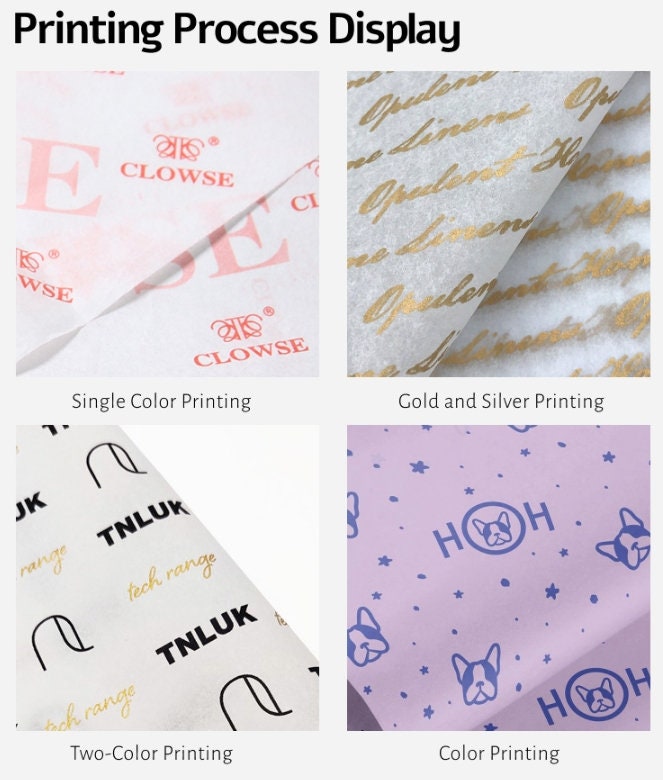 High-End, 17gsm Wrapping Tissue Paper, Custom Printing, Solid Color Logo,  Gift, Jewelry, Clothing