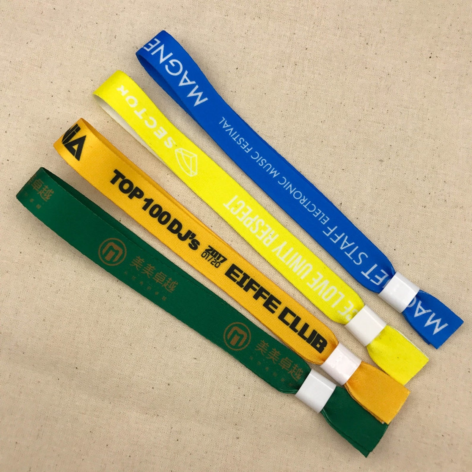 500 Wristband for Events, Party Wristbands, Fabric Wristband, Festival