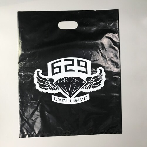300 Black Plastic Bags, Gift Bags, Glossy Bags, Merchandise Bags, Retail Bags, authentic Black Bags, Shopping Bags, Bags with Handles 12x15