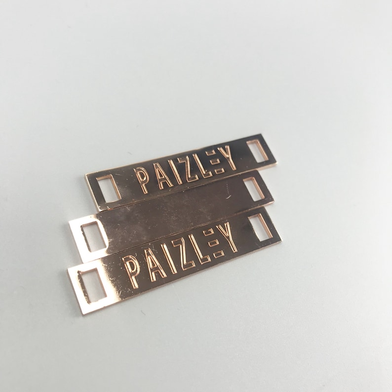 200 Metal Labels Custom Metal Tag Metal Labels for Clothing Etsy