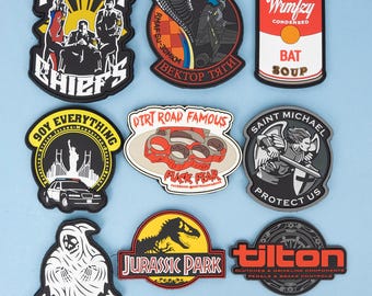 Custom Patches Wholesale - Silicone/Rubber/Handstitched Patch, Scrub Patch for Work Uniforms, Sturdy Decor for Bags,Jackets, DIY & Team Gear