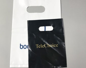 300 6x8 small Plastic carry Bags, Gift Bags, Glossy Bags, Merchandise Bags, Retail Bags, Shopping Bags, print your own logo