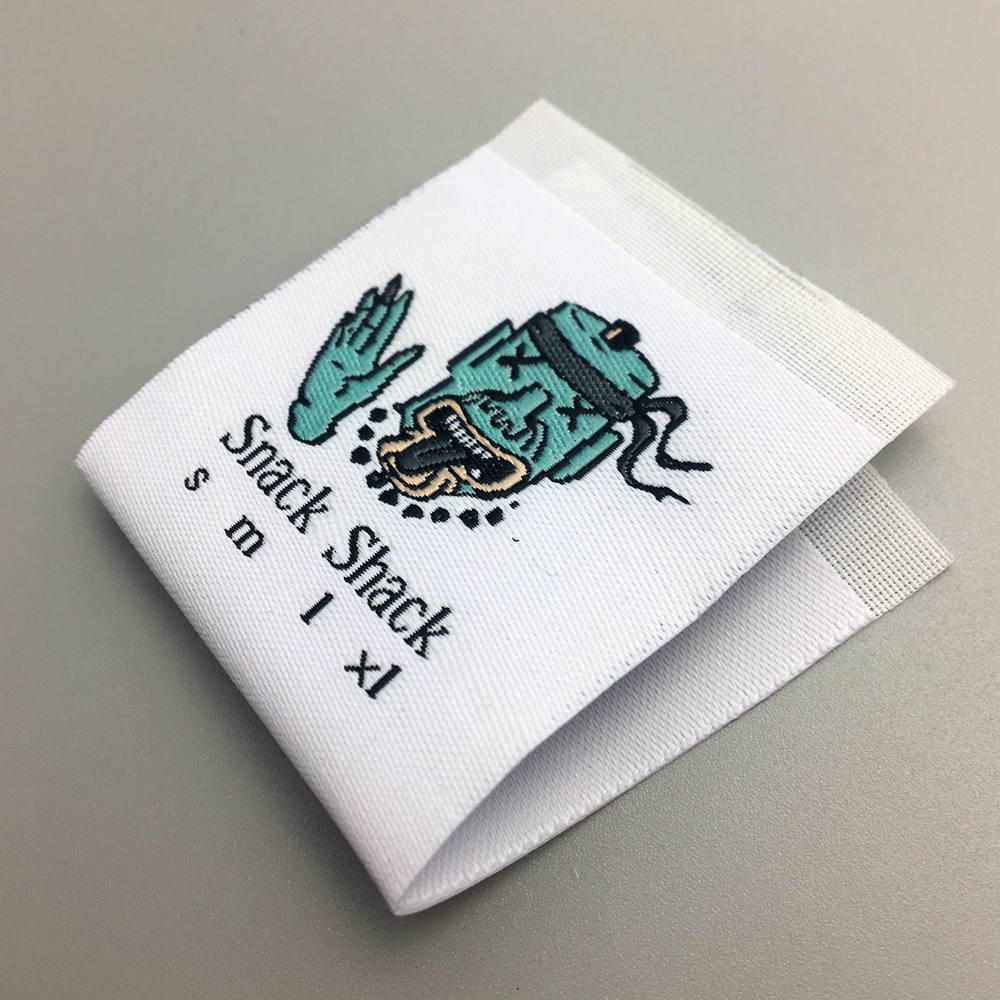 300 woven label center fold, woven labels custom, Custom Woven Label, Hem tag labels, Sew in label, Personalized label, sew on woven label