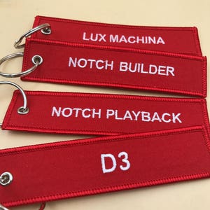 100 Custom embroidered keychain, Custom flight key chain, flight keytag, jet tag custom