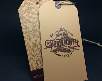 1000 die cut hang tags, custom hang tags, hang tag printing, hang tags with strings