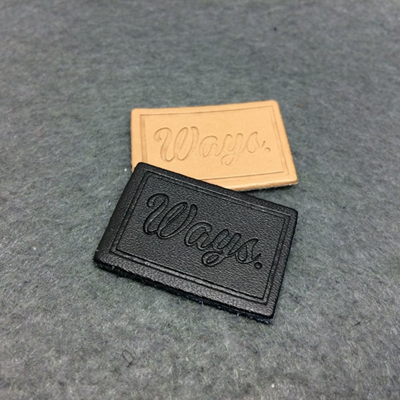 200 Leather Labels Custom Pu Patch Leather Faux Leather Etsy