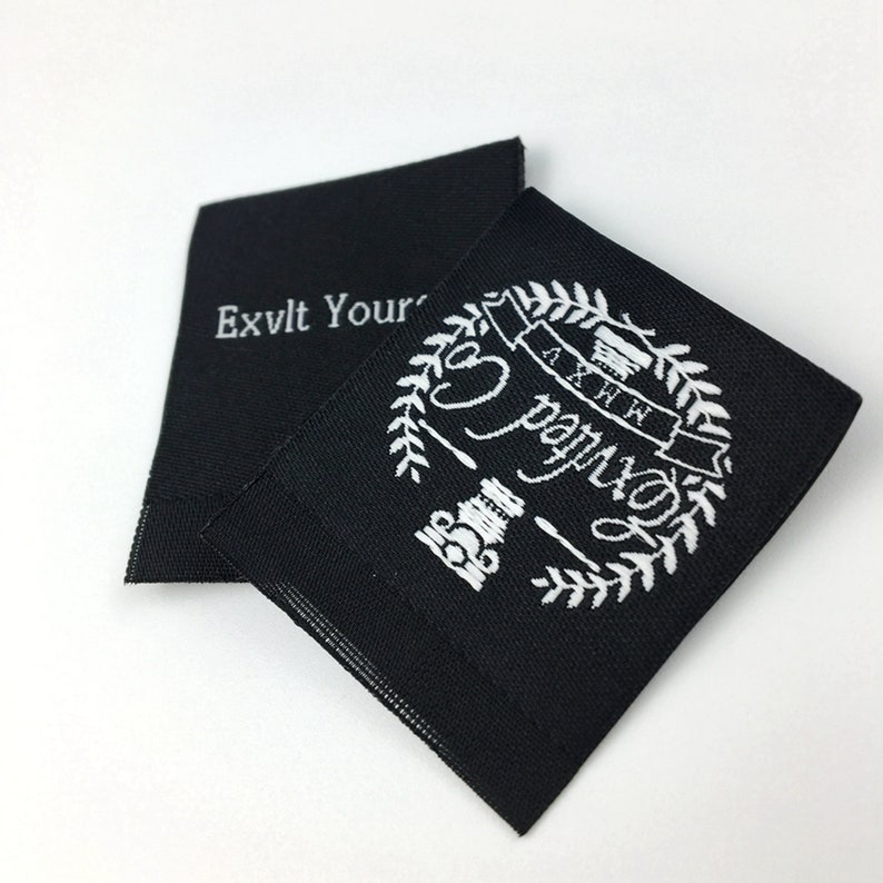 100 Hem Labels Custom Custom Hem Label Custom Clothing Etsy
